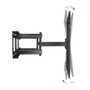 TooQ LP75100TN-B Soporte de Pared TV Giratorio e Inclinable para Pantallas de 60 a 100 Pulgadas y hasta 80 kg de Peso, Color Negro